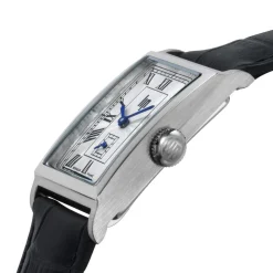 Montre LIP femme analogique, bracelet cuir noir