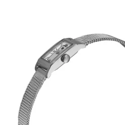 Montre LIP femme analogique, bracelet métal argent