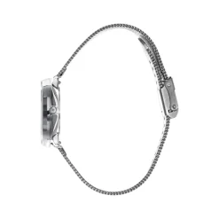 Montre LIP femme analogique, bracelet métal argent