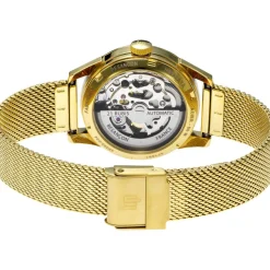 Montre Lip femme automatique métal doré