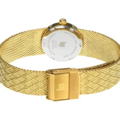 Montre LIP femme bracelet métal doré