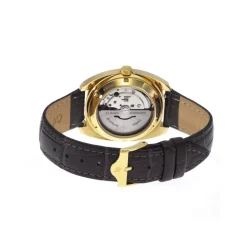 Montre LIP Général de Gaulle mixte automatique, bracelet cuir marron