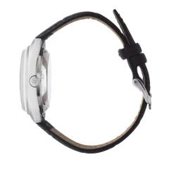 Montre LIP Général de Gaulle mixte automatique, bracelet cuir noir