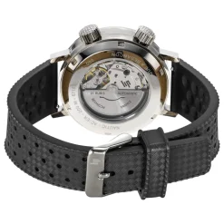 Montre LIP Grande Nautic-Océan homme automatique cadran bleu, bracelet caoutchouc noir, boitier acier inoxydable