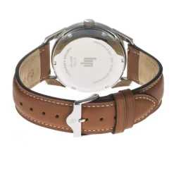 Montre LIP Himalaya homme acier bracelet cuir marron clair