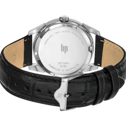 Montre Lip homme acier bracelet cuir