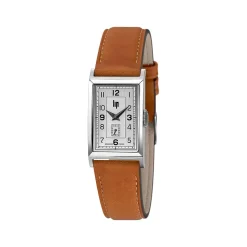 Montre Lip homme acier cuir marron