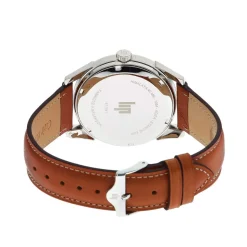 Montre Lip homme acier cuir marron
