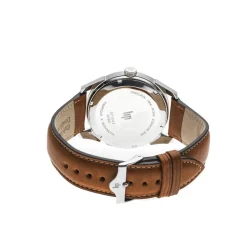 Montre Lip homme acier cuir marron
