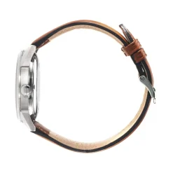 Montre Lip homme acier cuir marron