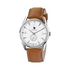 Montre Lip homme acier cuir marron