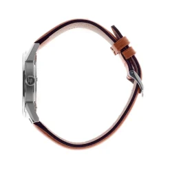 Montre Lip homme acier cuir marron