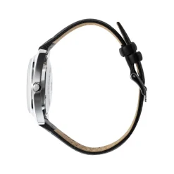 Montre LIP homme analogique, bracelet cuir noir