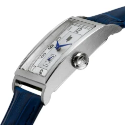 Montre LIP homme analogique, bracelet cuir bleu