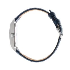 Montre LIP homme analogique, bracelet cuir bleu