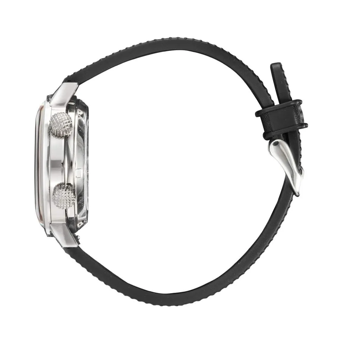 Montre Lip homme automatique acier caoutchouc noir