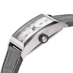 Montre Lip homme automatique acier bracelet cuir gris