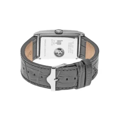 Montre Lip homme automatique acier bracelet cuir gris