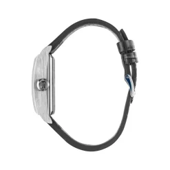 Montre Lip homme automatique acier bracelet cuir gris