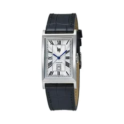 Montre LIP homme automatique, bracelet cuir noir