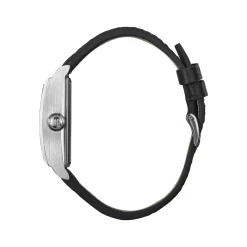 Montre LIP homme automatique, bracelet cuir noir