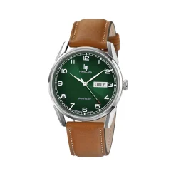 Montre LIP homme bracelet cuir marron