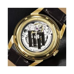 Montre LIP MANUFACTURE annapurna mixte automatique, bracelet cuir noir