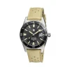 Montre LIP MANUFACTURE nautic 666 mixte automatique, bracelet silicone beige