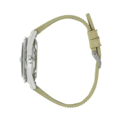 Montre LIP MANUFACTURE nautic 666 mixte automatique, bracelet silicone beige