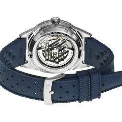 Montre LIP MANUFACTURE nautic 666 mixte automatique, bracelet silicone bleu