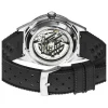 Montre LIP MANUFACTURE nautic 666 mixte automatique, bracelet silicone noir