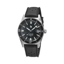 Montre LIP MANUFACTURE nautic 666 mixte automatique, bracelet silicone noir