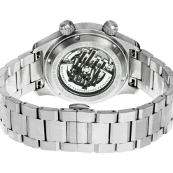 Montre LIP MANUFACTURE type 14 homme automatique, bracelet acier inoxydable argent