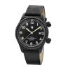Montre LIP MANUFACTURE type 14 homme automatique, bracelet cuir noir