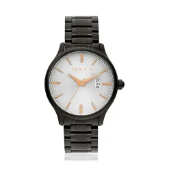 Montre MATY acier noir