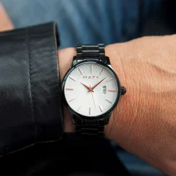 Montre MATY acier noir