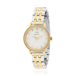 Montre MATY femme bracelet acier inoxydable bicolore