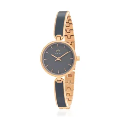Montre MATY femme, bracelet acier inoxydable bicolore