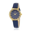 Montre MATY femme bracelet cuir bleu