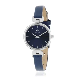 Montre MATY femme bracelet cuir bleu