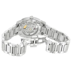 Montre MATY GM automatique cadran blanc bracelet acier
