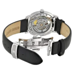 Montre MATY GM automatique cadran noir bracelet cuir noir
