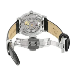 Montre MATY GM automatique cadran noir bracelet cuir noir