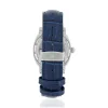 Montre MATY GM automatique cadran bleu bracelet cuir bleu