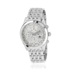Montre MATY GM automatique chronographe cadran gris bracelet acier