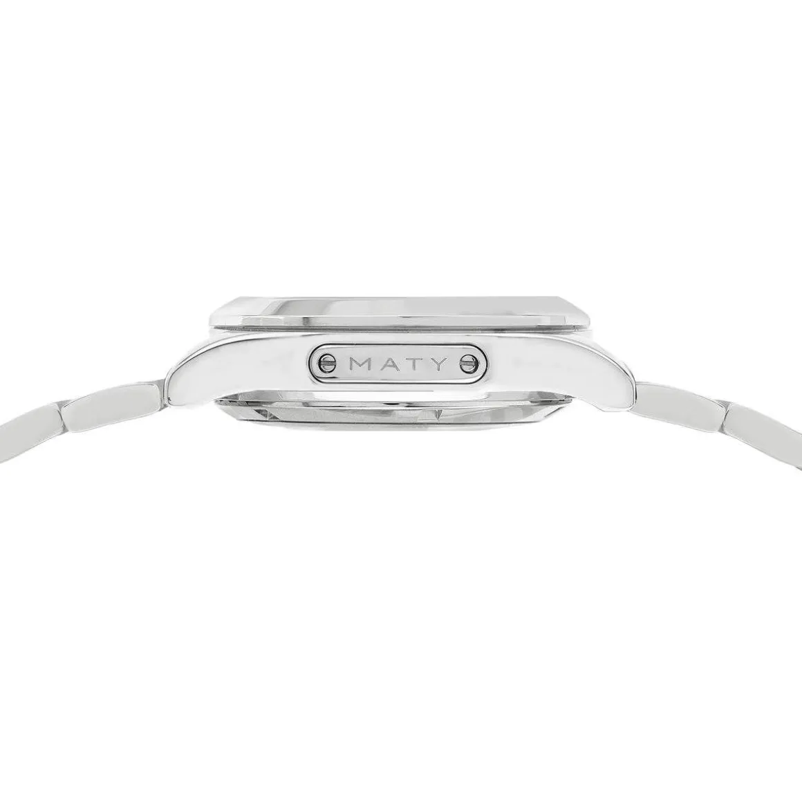 Montre MATY GM automatique chronographe cadran gris bracelet acier
