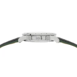 Montre MATY GM chronographe cadran vert bracelet cuir vert