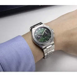 Montre MICHEL HERBELIN cap camarat chron. homme auto homme automatique, bracelet métal gris