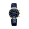 Montre MICHEL HERBELIN Inspiration homme bracelet cuir bleu marine
