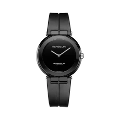 Montre MICHEL HERBELIN Newport femme automatique, bracelet silicone noir